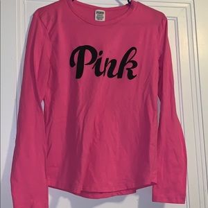Pink long sleeved Pink shirt